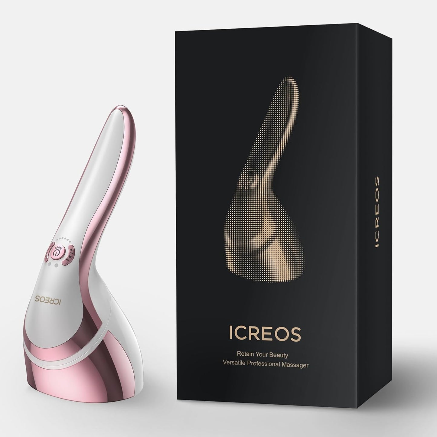 Red Light Therapy for Face and Body Wand Microcurrent Device for Wrinkles Reducing Firming Lifting, Ideal Gift for Family Friends and Loved Ones, Pink