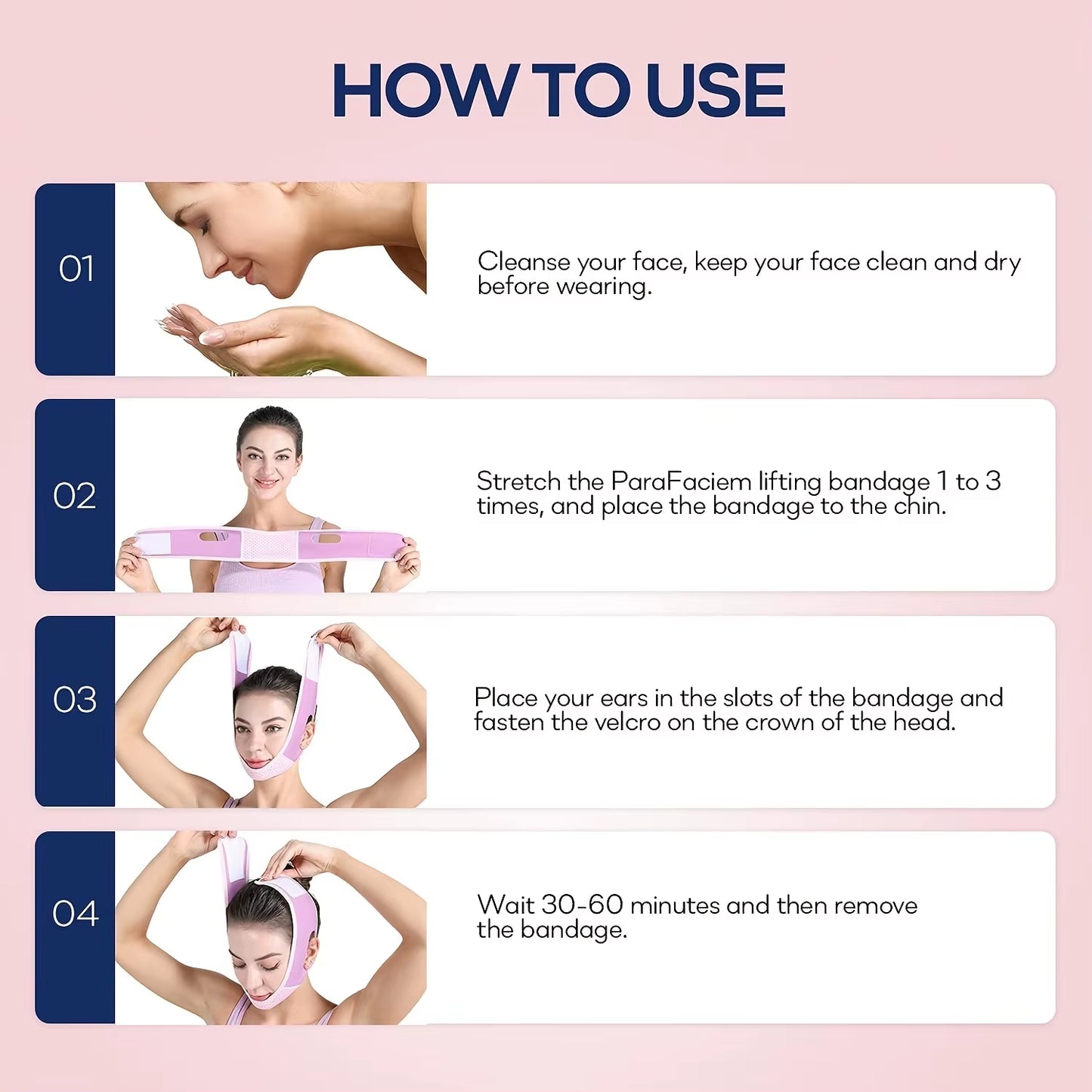 Reusable Double Chin Reducer,V Shaped Slimming Face Mask,Anti- Wrinkle Face Mask,Chin up Mask, Face Lifting Belt