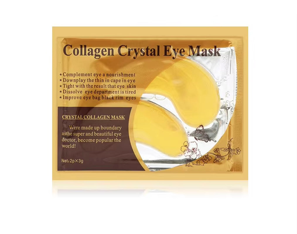 20Pcs=10Pairs Gold Collagen Crystal Eye Mask Skincare Eye Patches Firming Moisturizing Nourishing Eye Skin Care Products