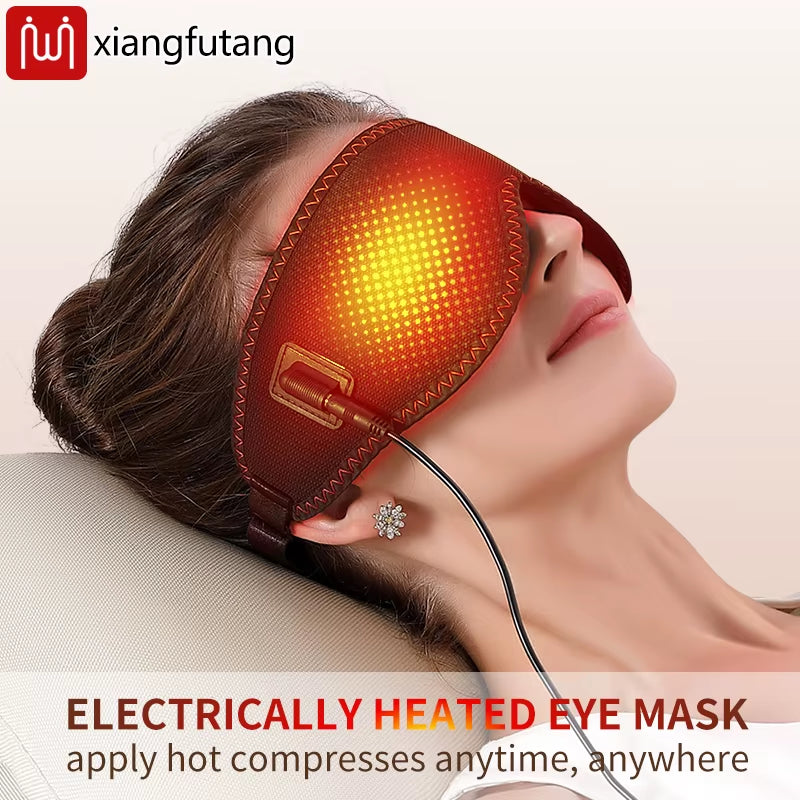 Heated Eye Mask Eye Mask for Dry Eyes with 3 Heat Levels Hot Compress Warm Compress Heating Pad for Sleep Dark Circles