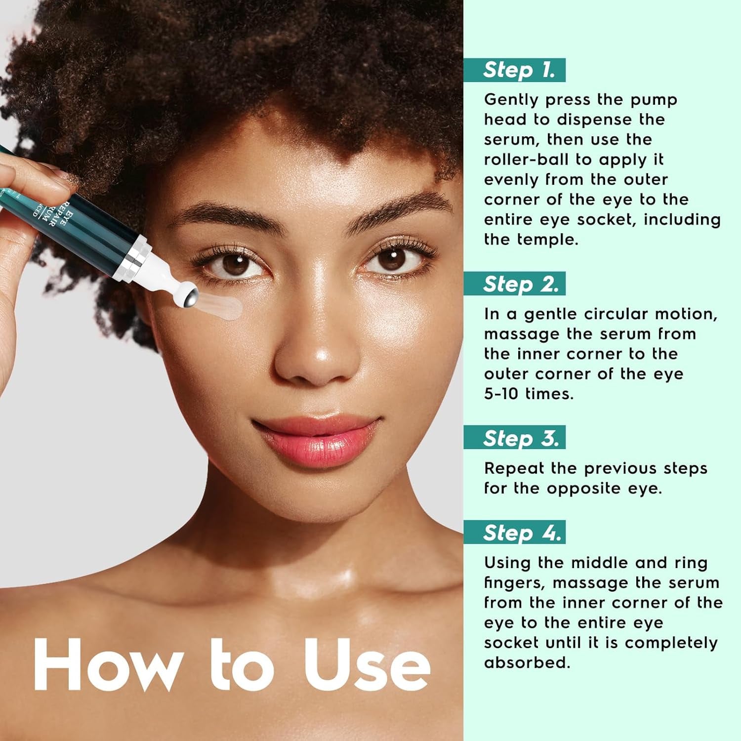 Under Eye Cream for Dark Circles and Puffiness, Eye Serum with Caffeine, Retinol