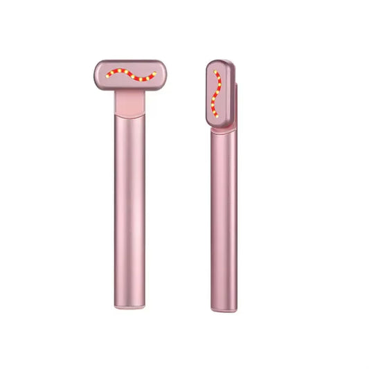 4 in 1 Facial Beauty Wand Red Light Therapy for Face and Neck Eye Massager Reduce Wrinkles Anti-Aging Facial Tools