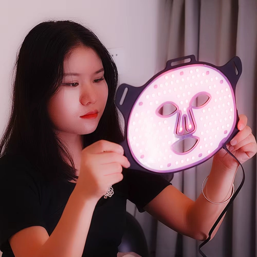 LED Light Therapy Mask near Infrared and Red Light Therapy Mask Devices 660Nm 850Nm Led Face Facial Mask Light Therapy