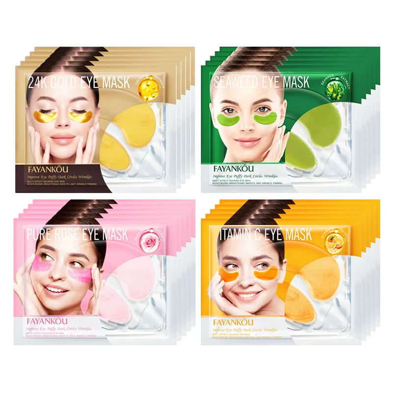 5/10/20 Pairs Crystal Collagen Eye Mask Eyes Skincare Moisturizing anti Dark Circles Eye Bags Anti-Aging Eye Patches Skin Care