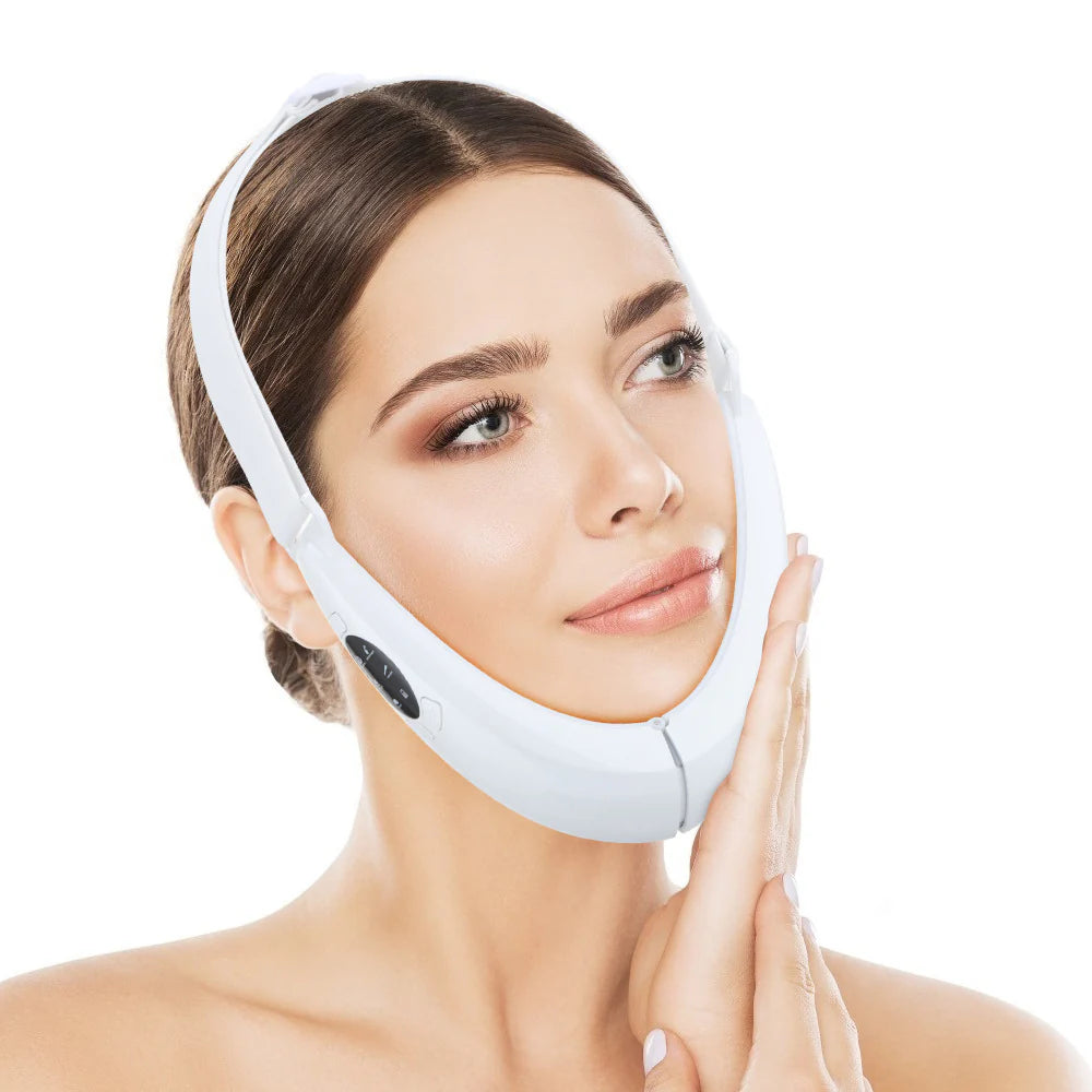 Smart Voice-Activated Microcurrent Facial Toning Device with Chroma Therapy