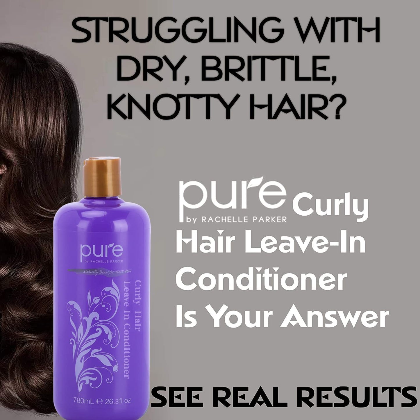 Curly Hair Shampoo and Conditioner Set for Curly Hair. Increase Hydration & Gloss. Repairs & Strengthens Hair for Smooth, Bouncy Curls. Sulfate & Paraben Free.Curly Hair Leave in Conditioner & Shampoo