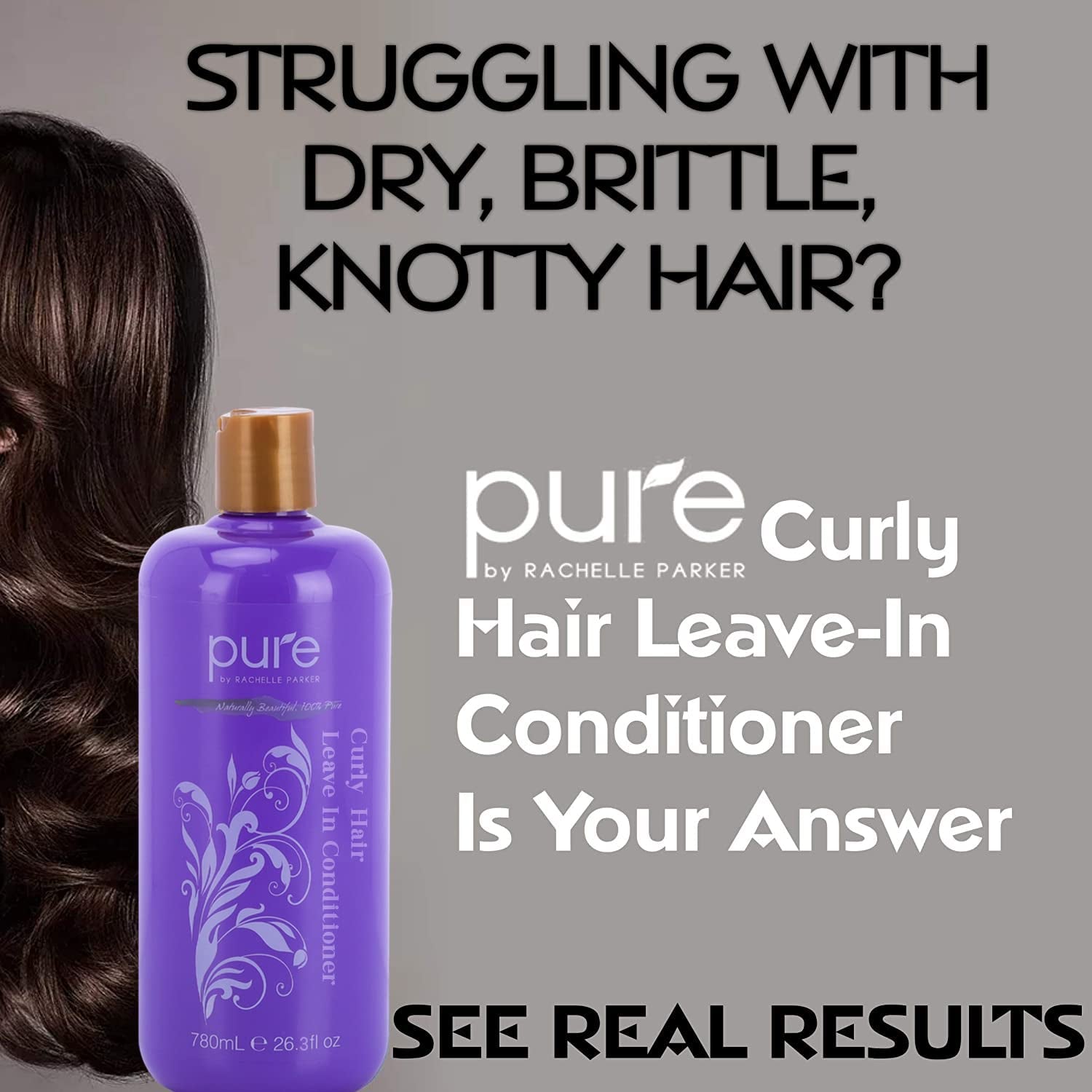Curly Hair Shampoo and Conditioner Set for Curly Hair. Increase Hydration & Gloss. Repairs & Strengthens Hair for Smooth, Bouncy Curls. Sulfate & Paraben Free.Curly Hair Leave in Conditioner & Shampoo