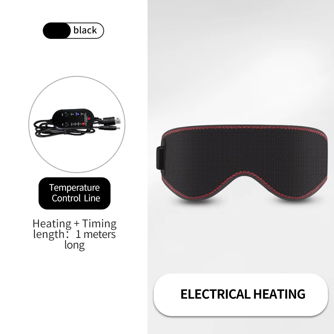 Heated Eye Mask Eye Mask for Dry Eyes with 3 Heat Levels Hot Compress Warm Compress Heating Pad for Sleep Dark Circles