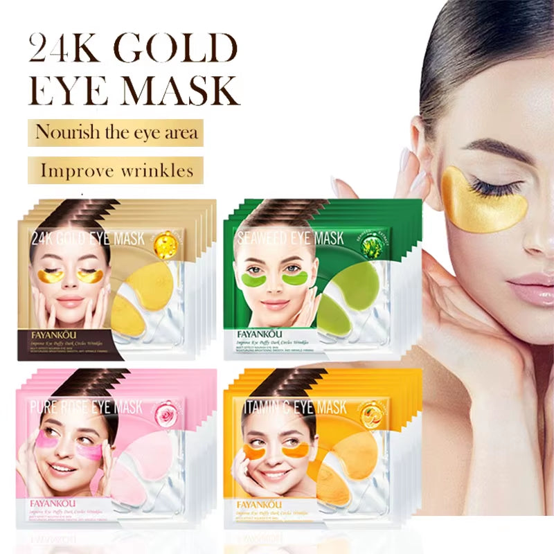 5/10/20 Pairs Crystal Collagen Eye Mask Eyes Skincare Moisturizing anti Dark Circles Eye Bags Anti-Aging Eye Patches Skin Care
