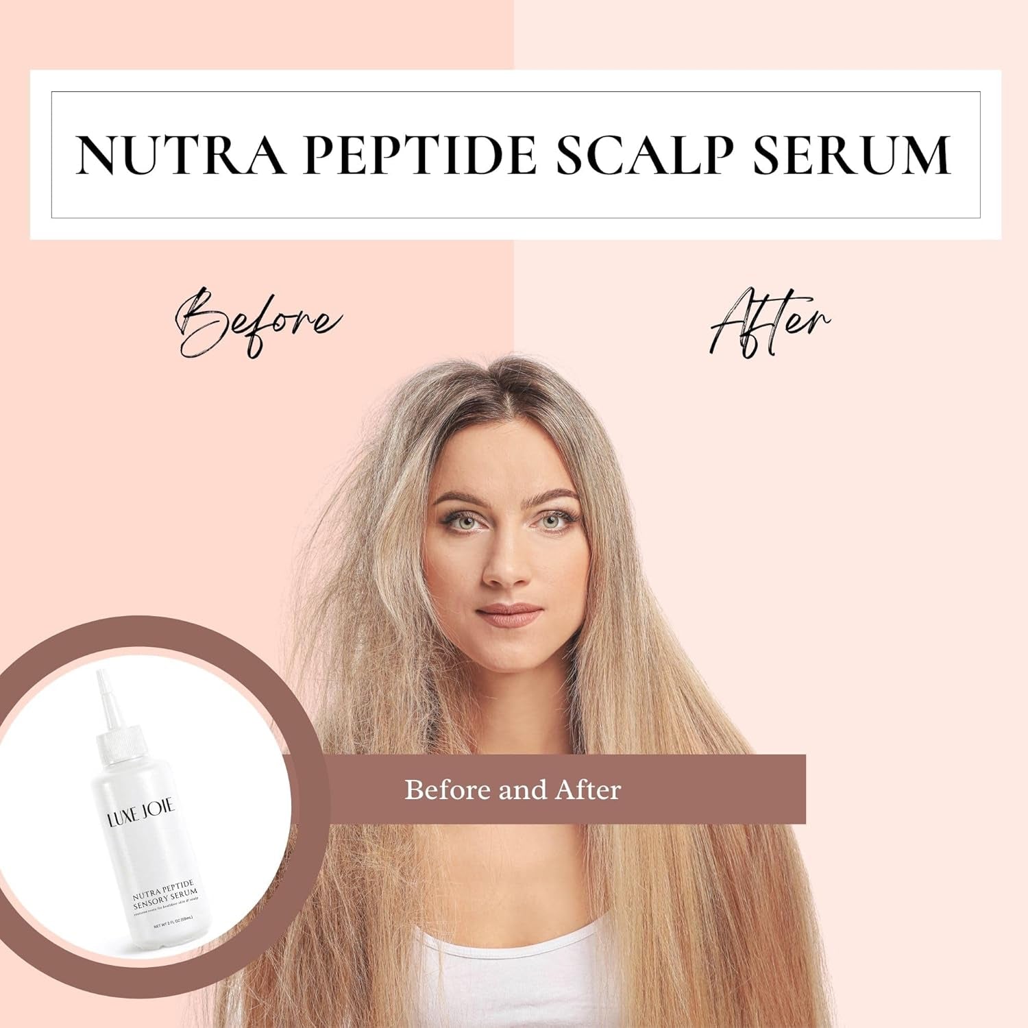Nutra Peptide Sensory Serum Resores Roots & Scalp Hair Care Products 2 Oz