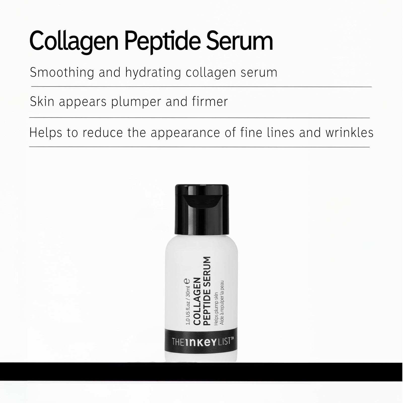 The Inkey List Collagen Peptide Serum for Plump Firmer Skin 1 Ounce