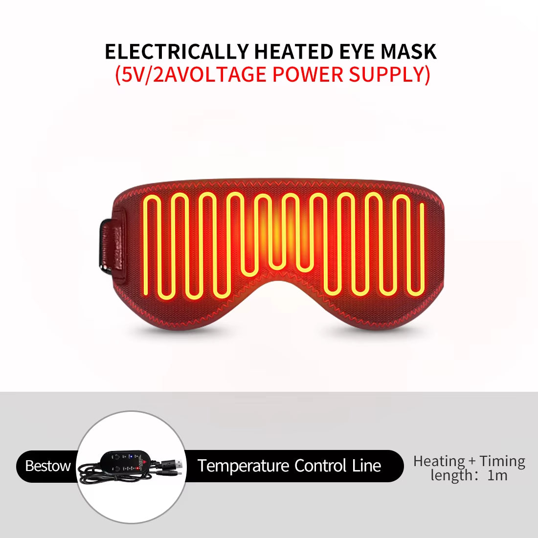 Heated Eye Mask Eye Mask for Dry Eyes with 3 Heat Levels Hot Compress Warm Compress Heating Pad for Sleep Dark Circles