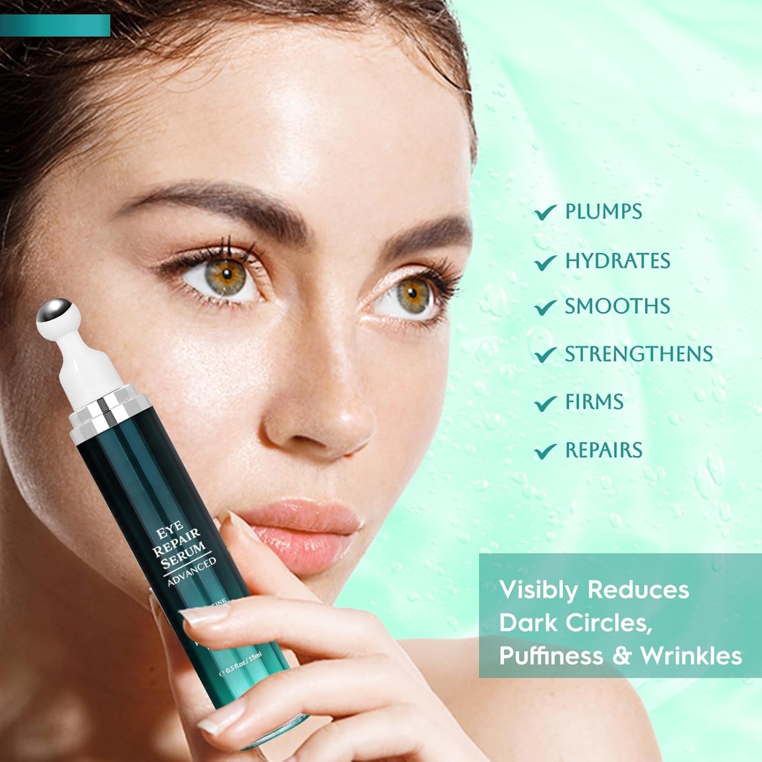 Under Eye Cream for Dark Circles and Puffiness, Eye Serum with Caffeine, Retinol