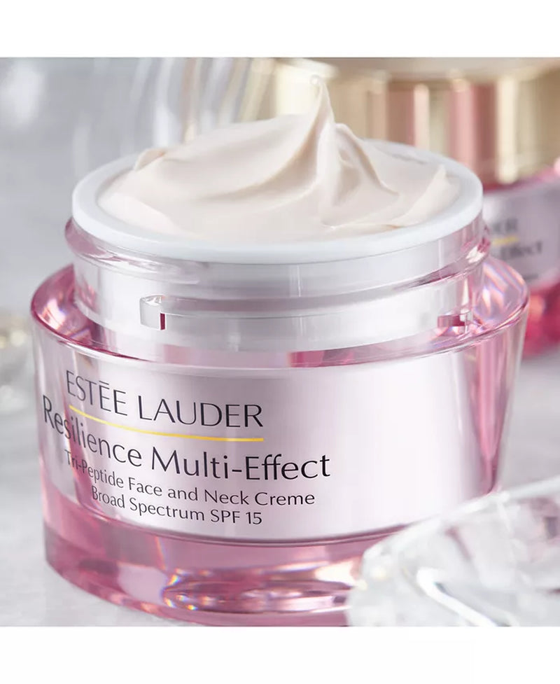 Resilience Multi-Effect Tri-Peptide Face & Neck Cream Moisturizer SPF 15 for Normal/Combination Skin 2.5 Oz.