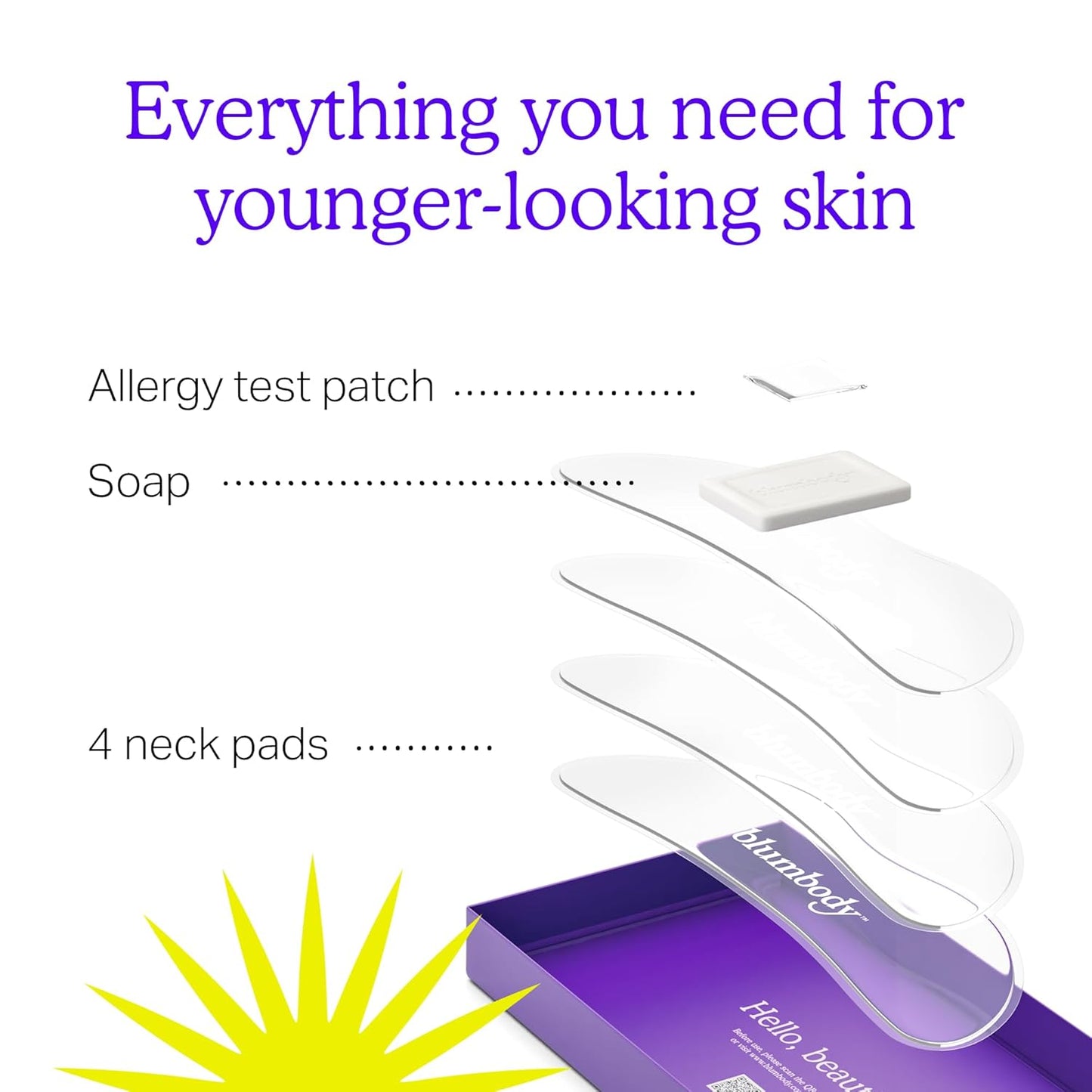 Neck Wrinkle Patches – Anti-Wrinkle Silicone Patches for Skin Firming, Tightening – Reusable Overnight Pads – Anti-Aging Crepe Erase Pads – Neck, Décolleté (2-Month Supply)