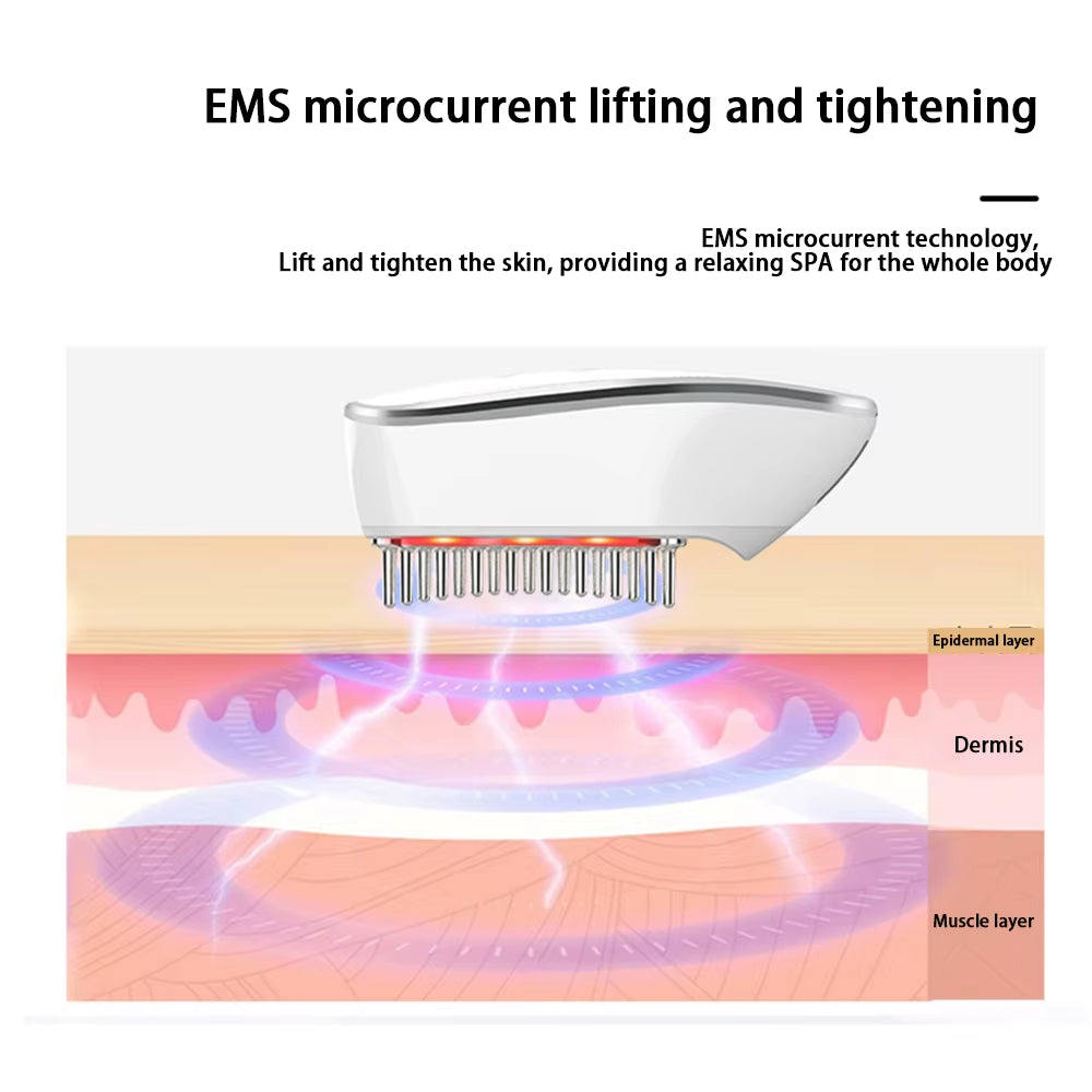 EMS Micro Electric Import Hair Care Comb, Multi-Function Meridian Massage Comb, USB Rechargeable Hair Massage Brush