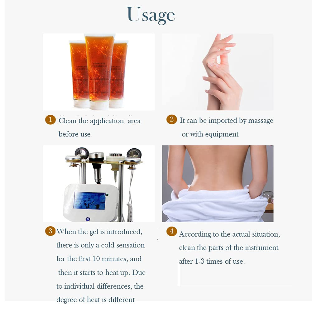 RF Slimming Firming Lifting Machine Hot Gel Preparation Gel - 10.58 Oz Conductive Gel for Use with RF Firming and Body Slimming Machines (2)