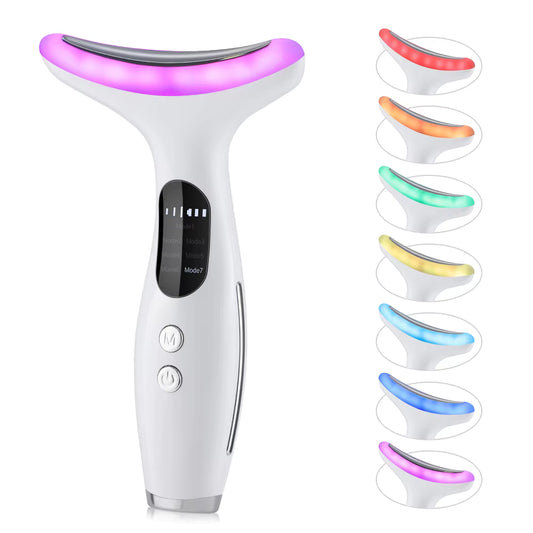 7 Colors LED Face Neck Massager