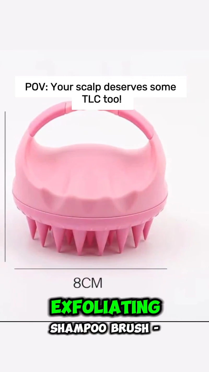 Scalp Massager Shampoo Brush, Scalp Scrubber Soft Silicone Dandruff Remove