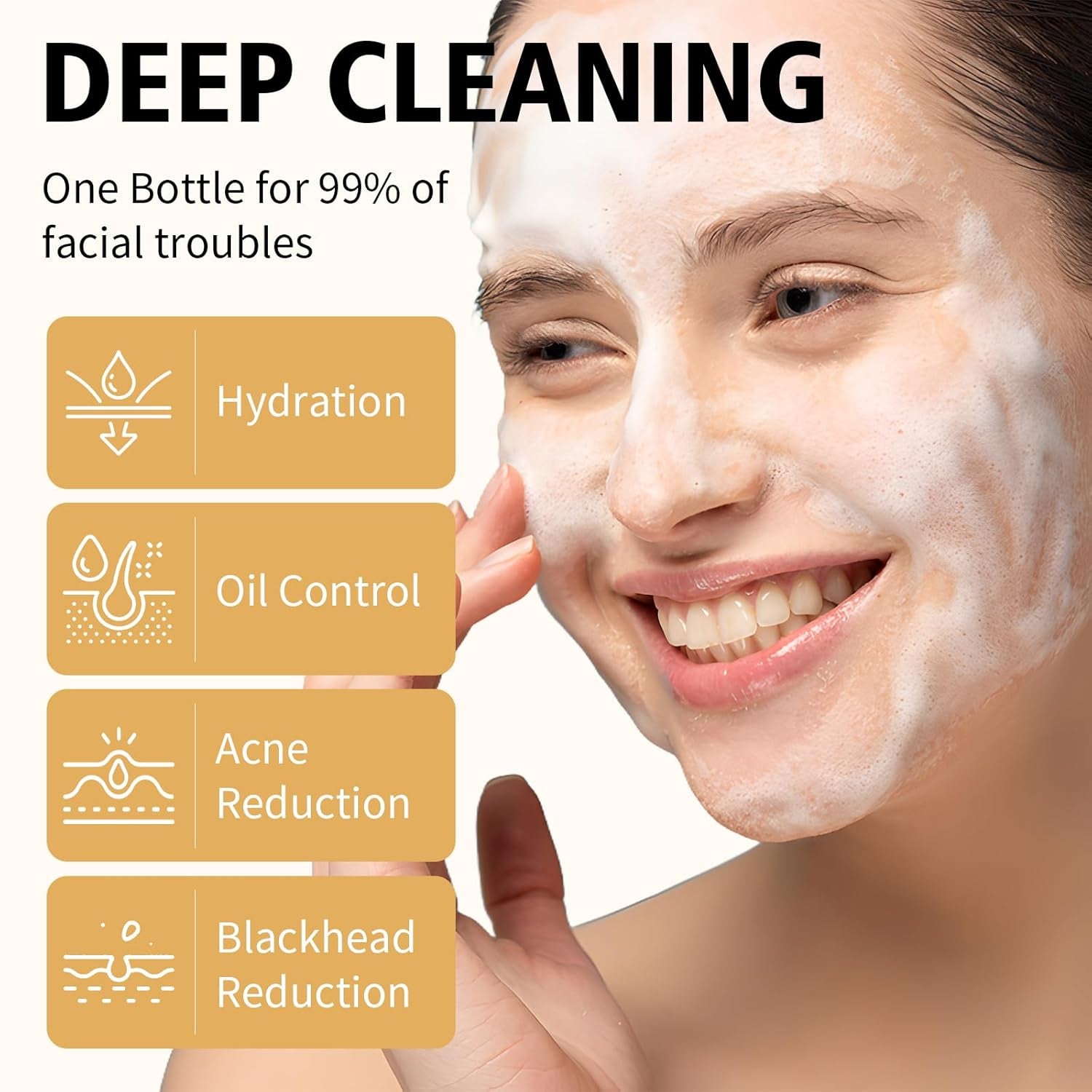 Snail Mucin Cleanser, Advanced Snail Mucin Gel Cleansers, Gentle Face Wash for Women and Men,Snails Facial Repairing Cleanser for Deep Cleaning, Ph-Balanced, Moisturizing,5.07 Fl Oz / 150 ML