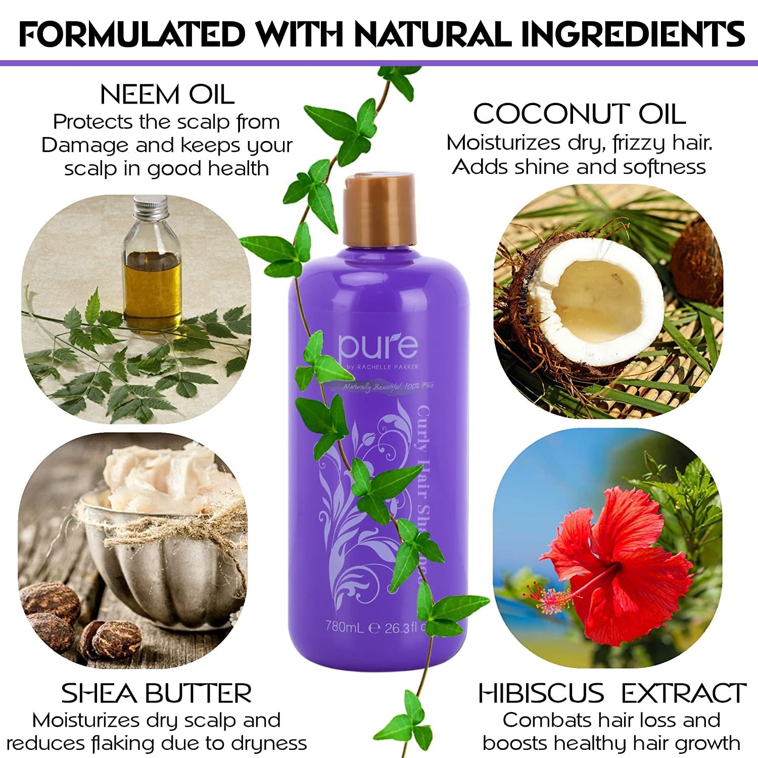 Curly Hair Shampoo and Conditioner Set for Curly Hair. Increase Hydration & Gloss. Repairs & Strengthens Hair for Smooth, Bouncy Curls. Sulfate & Paraben Free.Curly Hair Leave in Conditioner & Shampoo