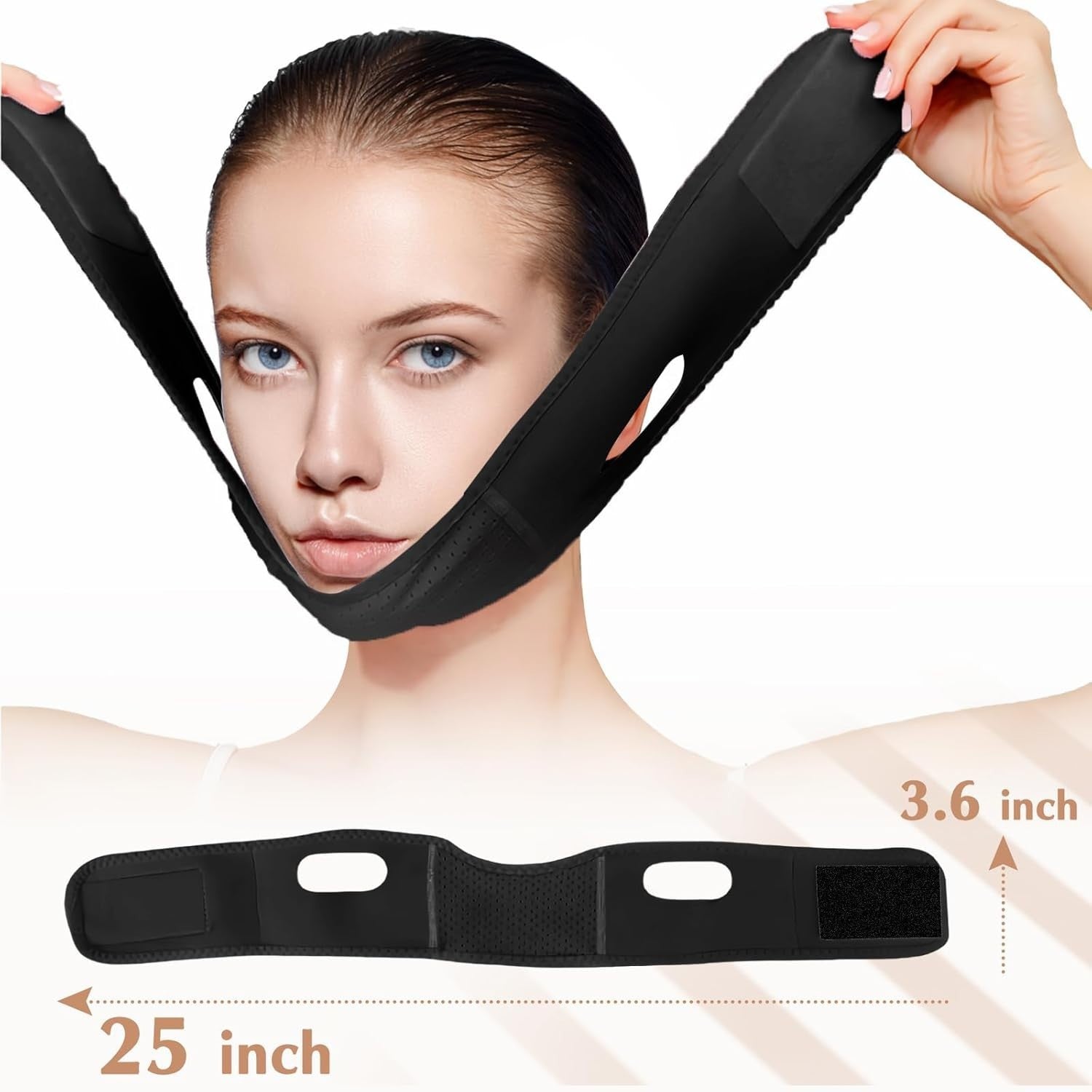 V Line Lifting Mask with Chin Strap – Face Slimming Band & Jaw Exerciser