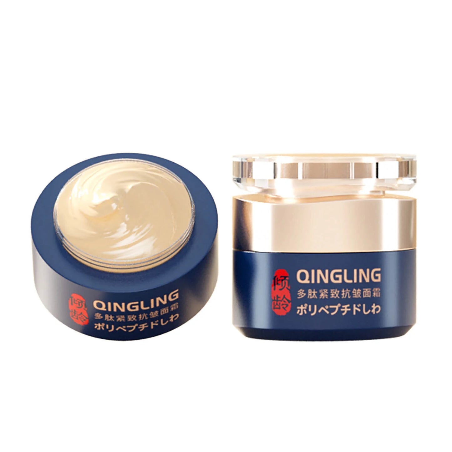 Qingling Wrinkle Removal Cream, Polypeptide Anti-Wrinkle Cream, Lift and Firm Moisturizer Face Cream (50G)