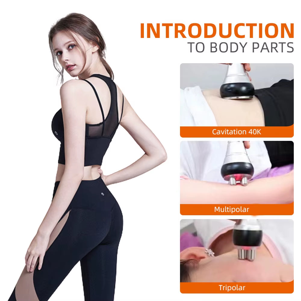 Nourishbel 3In1 Slimming Massage Cavitation Machine Multifunctional Equipment Facial Body Tightening Lifting Skincare Tool