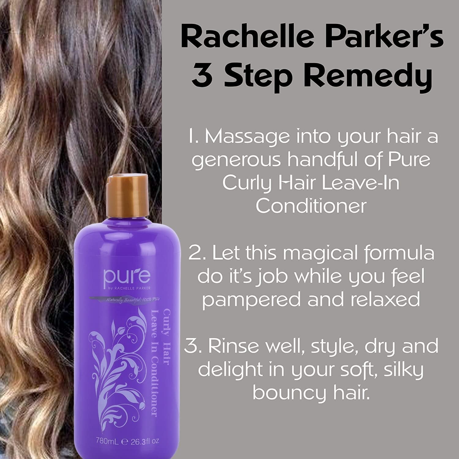 Curly Hair Shampoo and Conditioner Set for Curly Hair. Increase Hydration & Gloss. Repairs & Strengthens Hair for Smooth, Bouncy Curls. Sulfate & Paraben Free.Curly Hair Leave in Conditioner & Shampoo