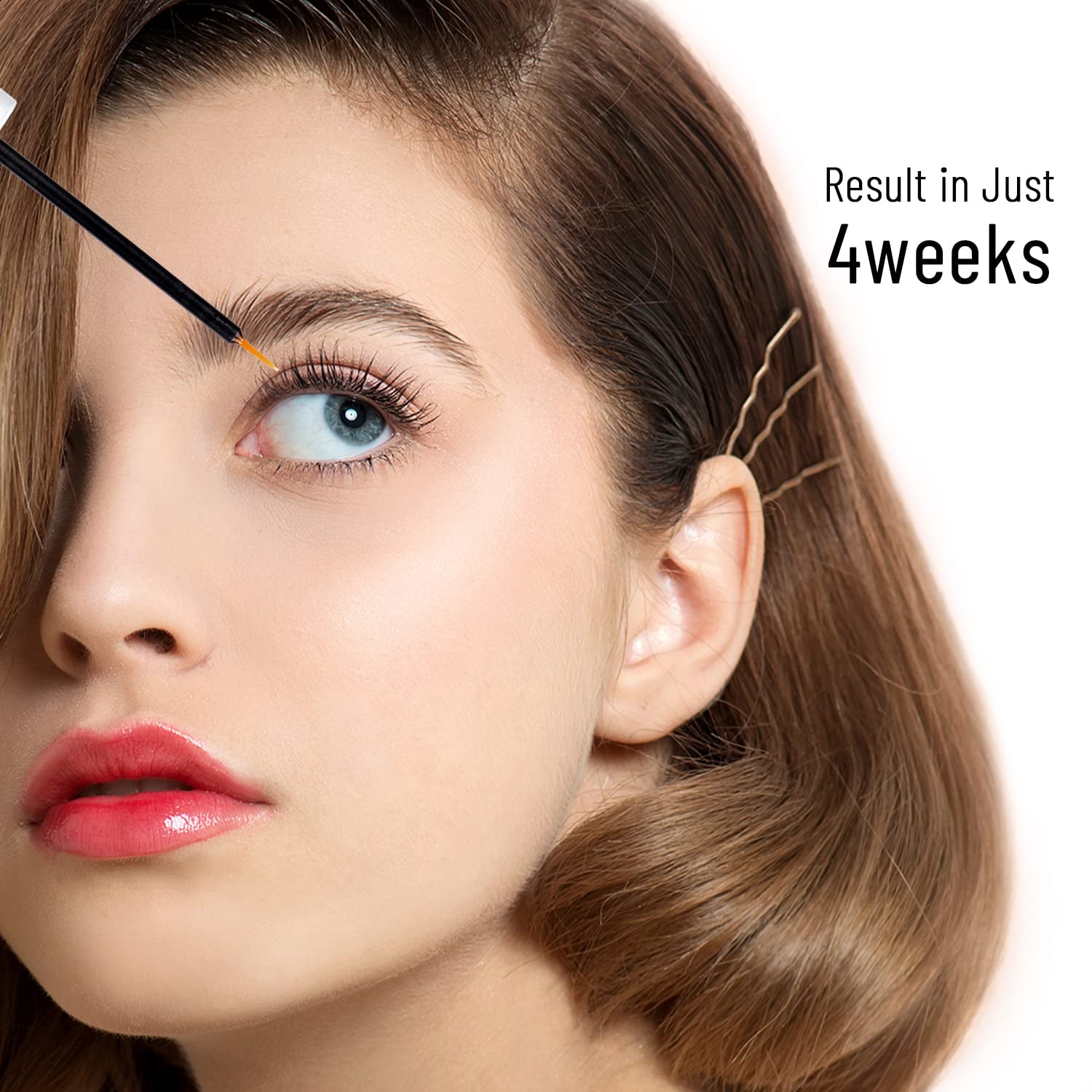Advanced Eyelash Growth Serum, Effective Eyelash Enhancing Serum for Longer, Thicker Eyelashes and Eyebrows Extensions with a Hypoallergenic Formula Safe and Non-Irritating Vegan Cruelty-Free