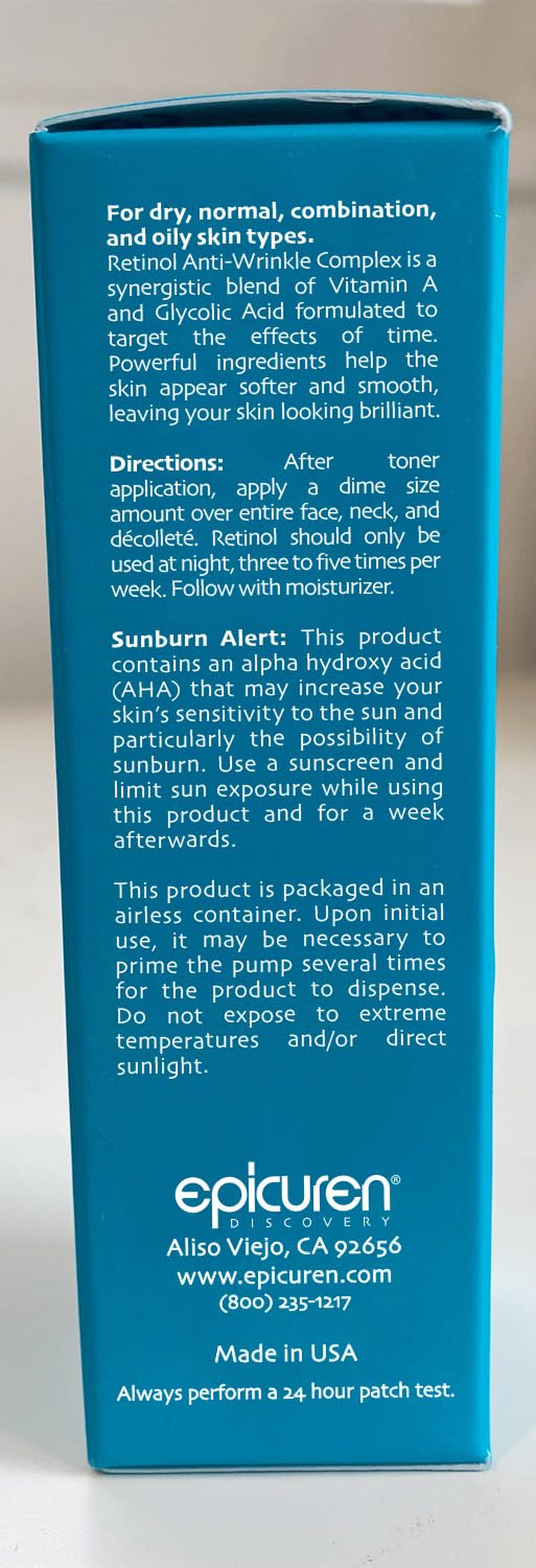 Retinol Anti-Wrinkle Cream, 0.5 Oz.