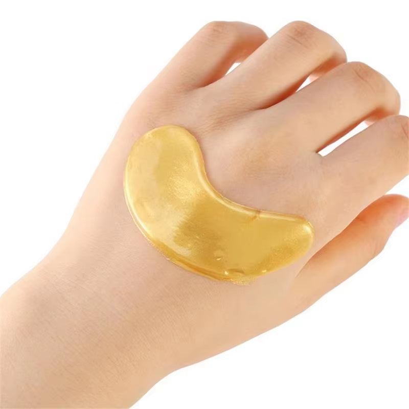 20Pcs=10Pairs Gold Collagen Crystal Eye Mask Skincare Eye Patches Firming Moisturizing Nourishing Eye Skin Care Products