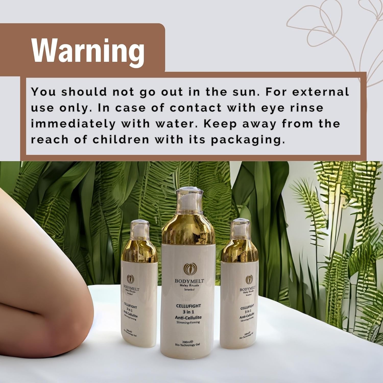 Cellufight 3In1 Body Therapy | anti Cellulite Moisturizing Body Gel for Women | Firming Body Lotion | Leg, Arm, Belly & Butt - All Skin Types | Caffeine (6.8 Fl Oz)