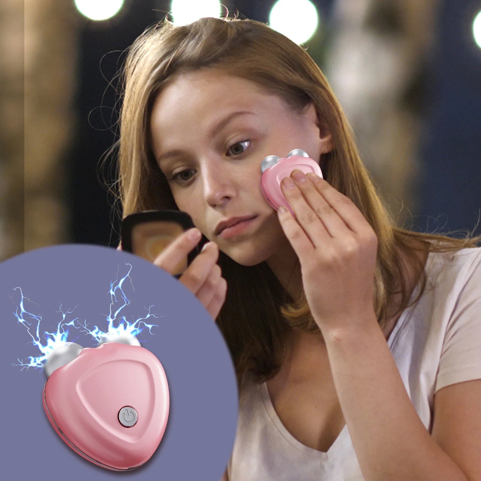 USB Microcurrent Face Lift Device Lift the Face and Tighten the Skin Microcurrent Face Lift Skin Tightening Rejuvenation Spa for Facial Wrinkle Remover