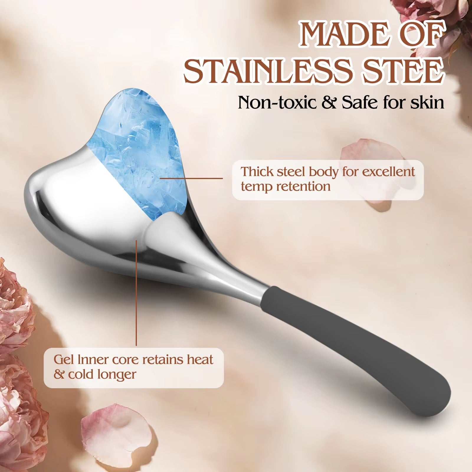 Ice Globes Facial Skin Care Tools for Women Face Eyes, Esthetician Supplies Cooling Spa Globes Cold Roller