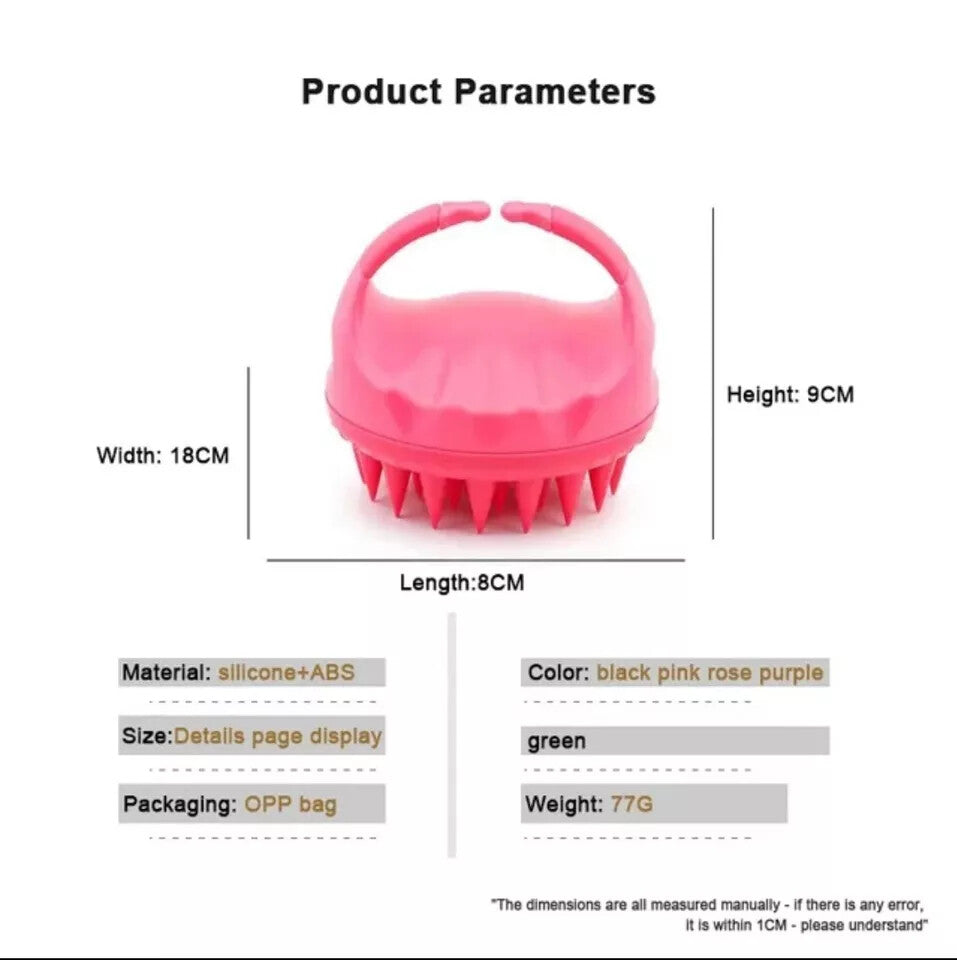 Scalp Massager Shampoo Brush, Scalp Scrubber Soft Silicone Dandruff Remove