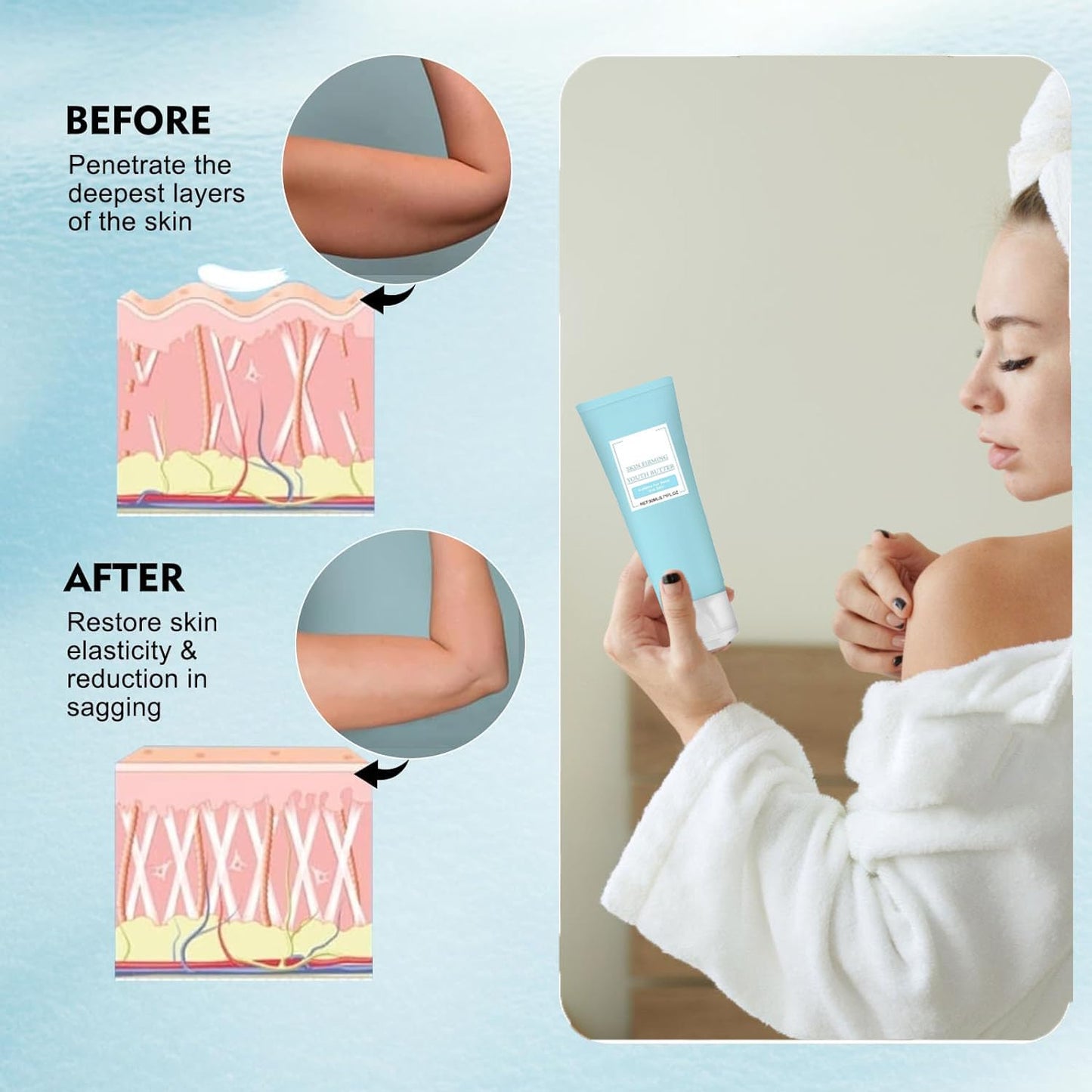 2PCS Skin Firming Youth Butter, Skin Firming Body Butter,Butter anti Aging Moisturizer,Skin Firming Butter,Skin Firming Butter,Skin Firming Cream