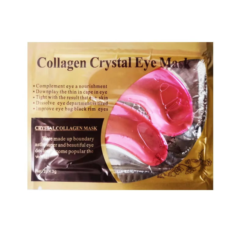 20Pcs=10Pairs Gold Collagen Crystal Eye Mask Skincare Eye Patches Firming Moisturizing Nourishing Eye Skin Care Products