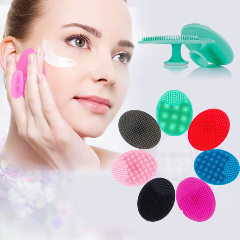 Silicone Face Cleansing Brush Facial Deep Pore Skin Care Scrub Cleanser Tool New Mini Beauty Soft Deep Cleaning Exfoliator