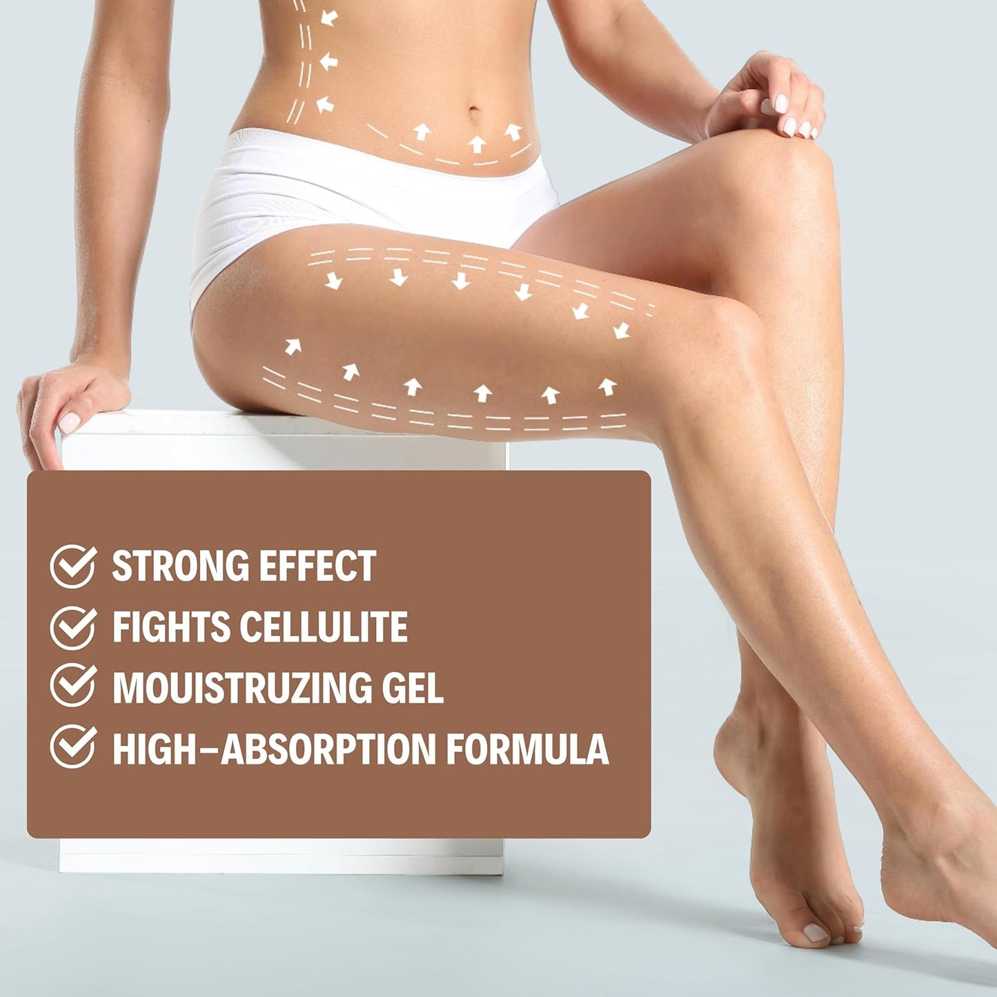 Cellufight 3In1 Body Therapy | anti Cellulite Moisturizing Body Gel for Women | Firming Body Lotion | Leg, Arm, Belly & Butt - All Skin Types | Caffeine (6.8 Fl Oz)